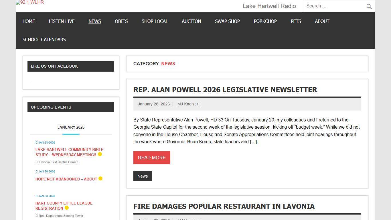 News Archives - 92.1 WLHR