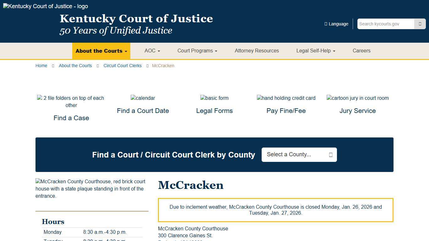 McCracken - Kentucky Court of Justice